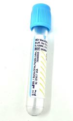 VACUTAINER TUBE 4.5ML SODIUM BLUE