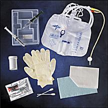 FOLEY TRAY MEDLINE 14FR CLOSED SYSTEM/HYDROGEN PEROXIDE